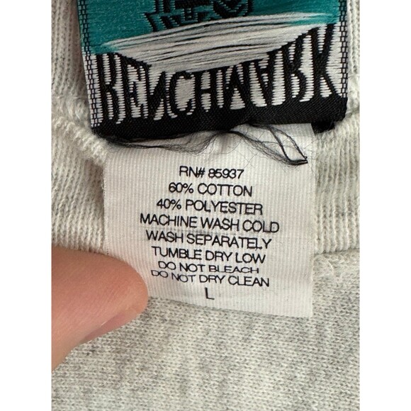 Vintage Benchmark Franklin Mills Golf Golfing Crewneck Sweater AOP Large L USA - Picture 6 of 10